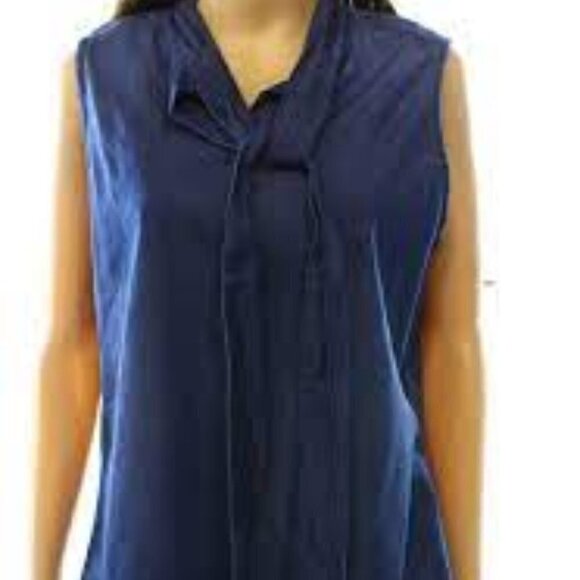 Nanette Lepore sleeveless with neck bow top - Picture 1 of 4